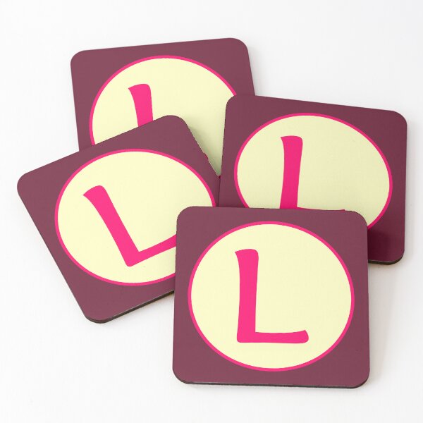 Item preview, Pink Alphabet Letter L Circle designed and sold by Jeallan Designs.