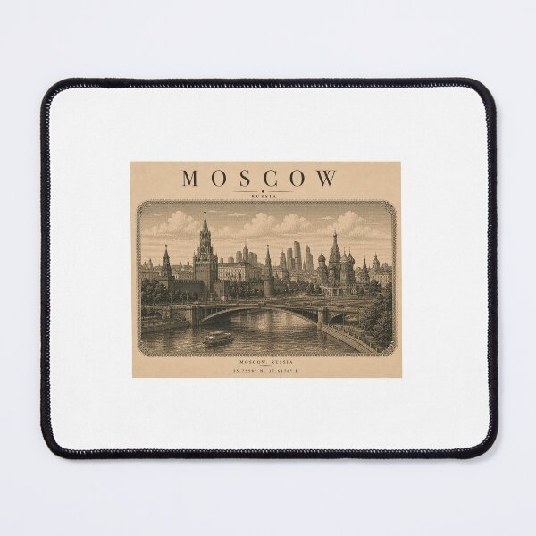 Item preview, Moscow | Vintage Travel City Design designed and sold by Fm204.