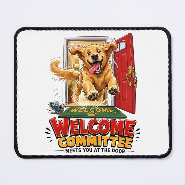 Item preview, Golden Retriever Welcome Committee designed and sold by zoughlal.