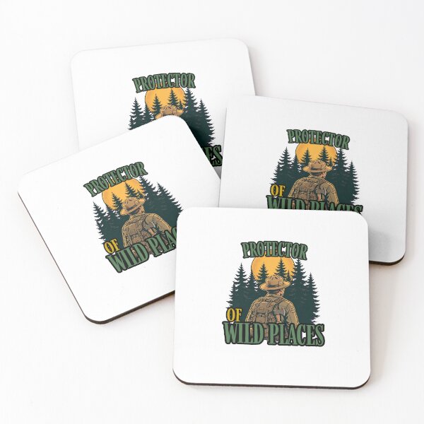 Item preview, Protector of Wild Places - Vintage Male Park Ranger Forest Sunset designed and sold by Neurospicy Trolls.