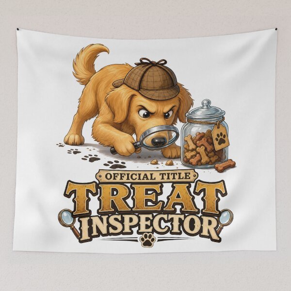 Item preview, Golden Retriever Treat Inspector designed and sold by zoughlal.