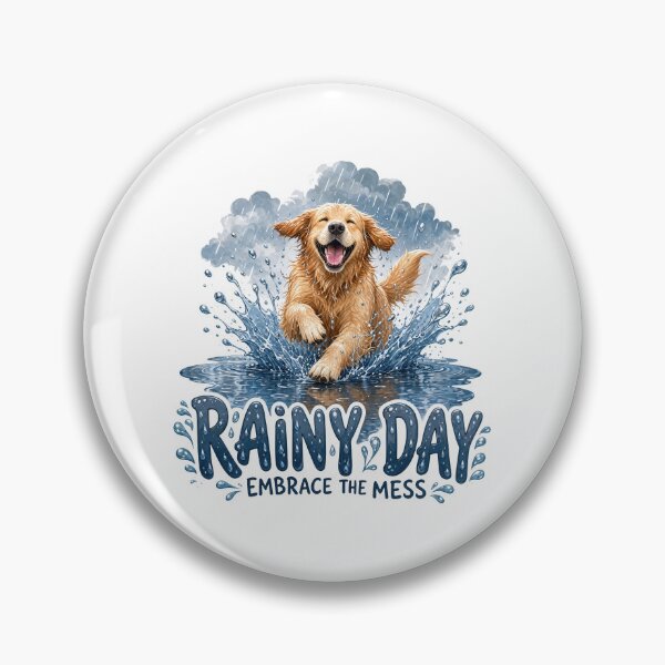 Item preview, Golden Retriever Rainy Day designed and sold by zoughlal.