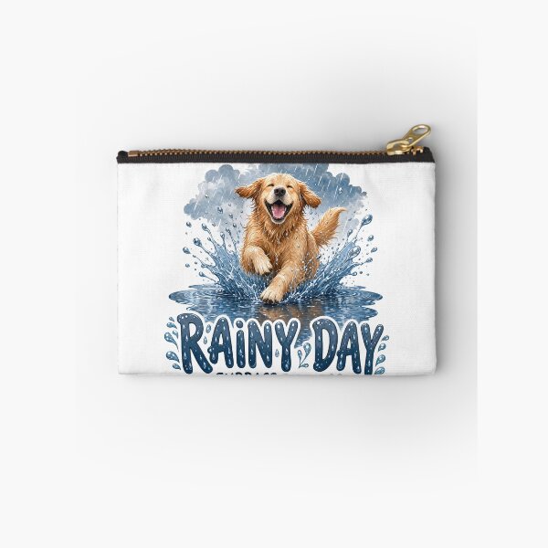 Item preview, Golden Retriever Rainy Day designed and sold by zoughlal.