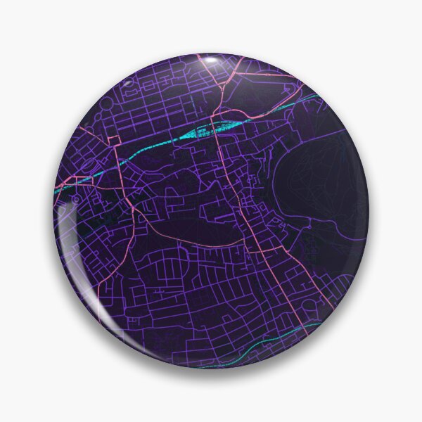 Item preview, Edinburgh Neon Street Map Poster, Purple Blue City Map Wall Art designed and sold by LASTIQUE-dd.