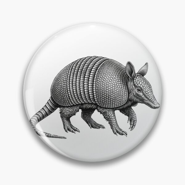 Item preview, Armadillo - Realistic Minimalistic Black and White designed and sold by Minimalisticaly.