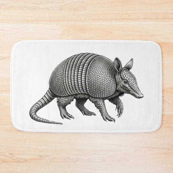 Item preview, Armadillo - Realistic Minimalistic Black and White designed and sold by Minimalisticaly.