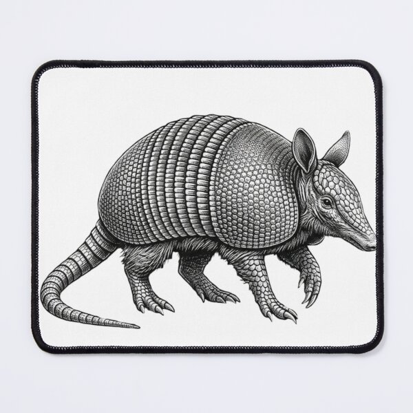 Item preview, Armadillo - Realistic Minimalistic Black and White designed and sold by Minimalisticaly.