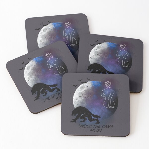 Item preview, Under The Same Moon Werewolf Fantasy designed and sold by AhmadAnnaPrints.