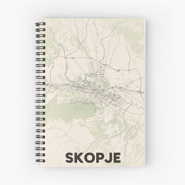 Item preview, Skopje Map designed and sold by MapsNerd.