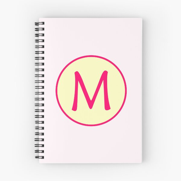 Item preview, Pink Alphabet Letter M Circle designed and sold by Jeallan Designs.