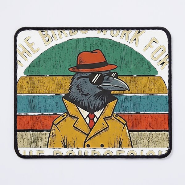 Item preview, The Birds Work For The Bourgeoisie Vintage Gift Women Men designed and sold by weirdcountry.