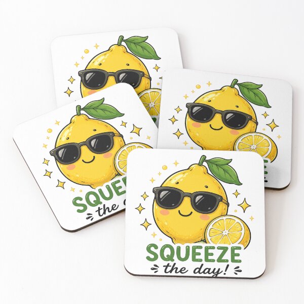 Item preview, Squeeze the Day Cute Lemon | Funny Citrus Pun | Kawaii Summer Motivation designed and sold by RidaSalArt.