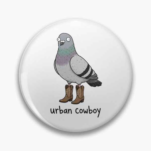 Item preview, Urban Cowboy Funny Pigeon in Cowboy Boots designed and sold by LazyGalStudio.