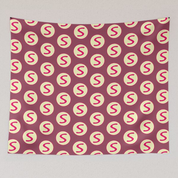Item preview, Pink Alphabet Letter S Circle designed and sold by Jeallan Designs.