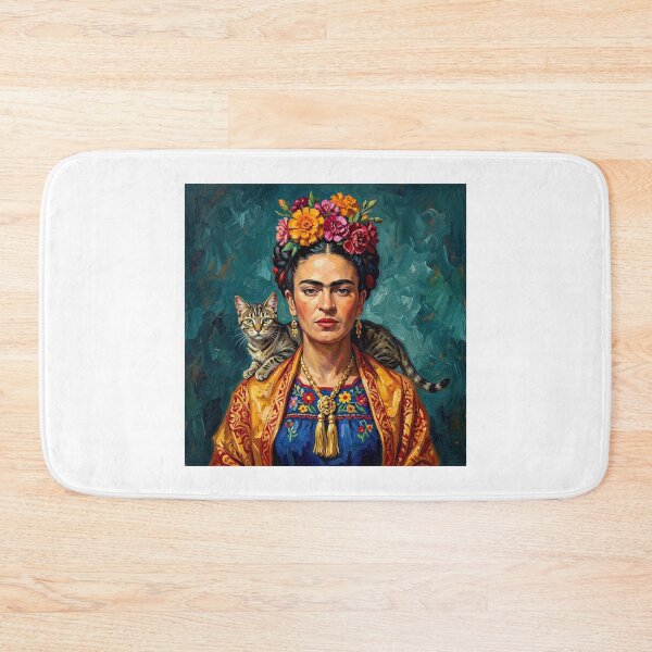 Item preview, Frida Kahlo Portrait With Cat  designed and sold by TeeARTHY.
