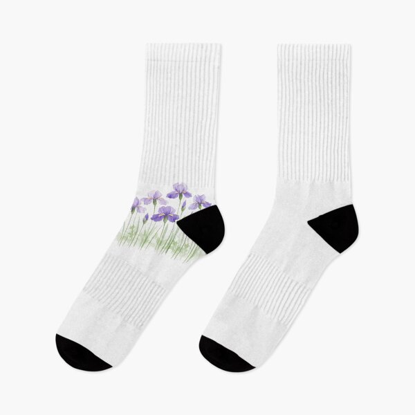 Item preview, Irises in water color style minimalist design  designed and sold by wallartofmio.