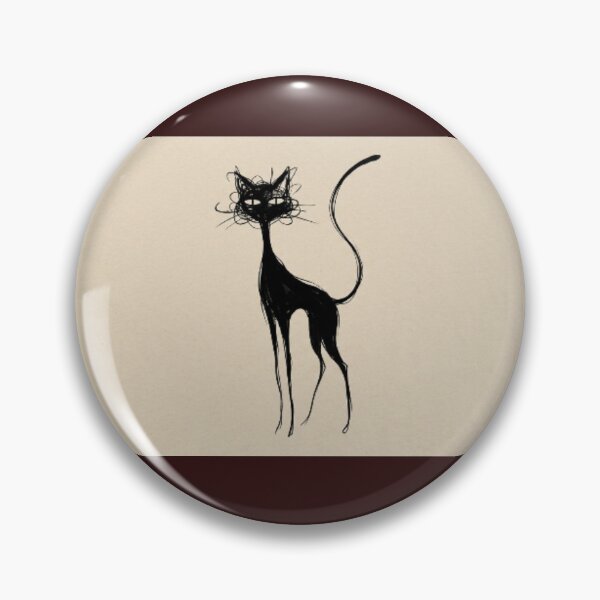 Item preview, Minimalist Black Cat Scribble Art T-Shirt designed and sold by  Color & Form.