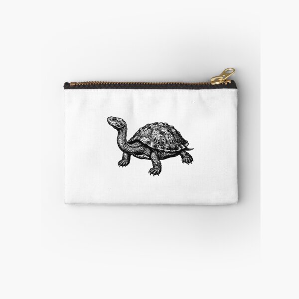 Item preview, Vintage Woodcut Snake-necked Turtle Illustration designed and sold by DuckOddity.