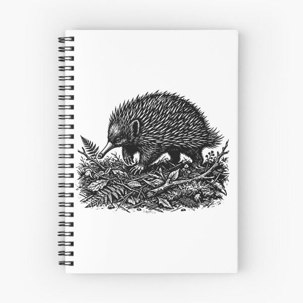 Item preview, Vintage Woodcut Echidna Illustration designed and sold by DuckOddity.