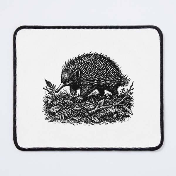 Item preview, Vintage Woodcut Echidna Illustration designed and sold by DuckOddity.