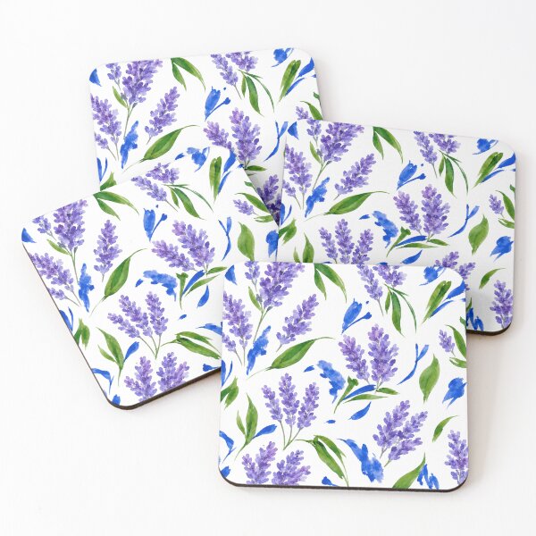 Item preview, Watercolor Lavender Floral Pattern | Soft Purple Botanical Seamless Print | Cottagecore Lavender Flowers designed and sold by Ramona-Gliga.