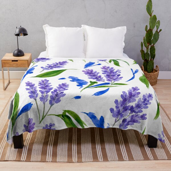 Item preview, Watercolor Lavender Floral Pattern | Soft Purple Botanical Seamless Print | Cottagecore Lavender Flowers designed and sold by Ramona-Gliga.