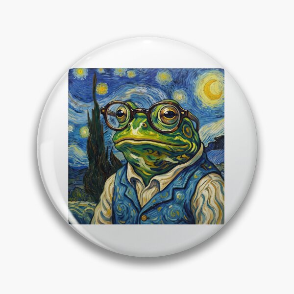 Item preview, Frog In Starry Night  designed and sold by TeeARTHY.