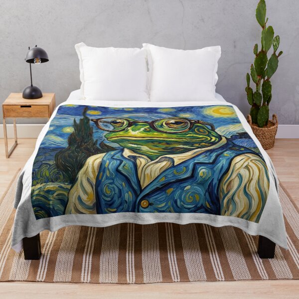 Item preview, Frog In Starry Night designed and sold by TeeARTHY.