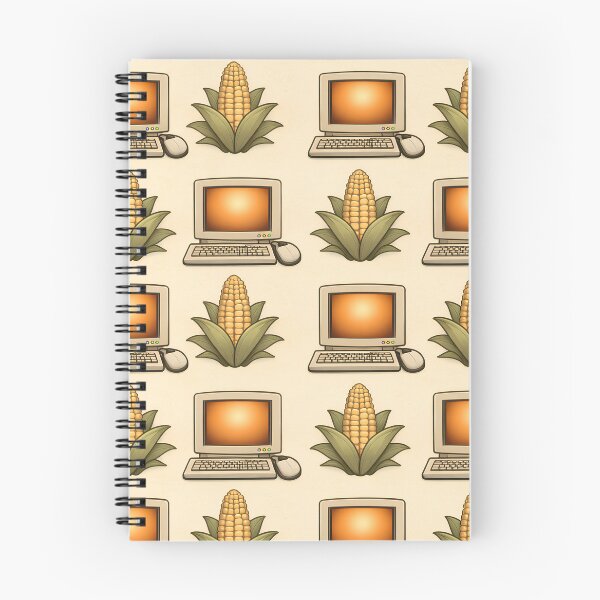 Item preview, The Internet Is Full of Corn – Retro Computer Pattern designed and sold by SachaMuru.