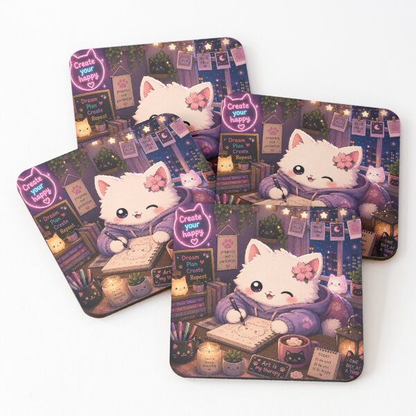 Item preview, Mochi Neko Art designed and sold by soul-so-happy.