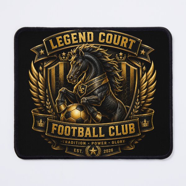 Item preview, Legend Court Football Club Golden Horse Crest T-Shirt designed and sold by LegendCourt.