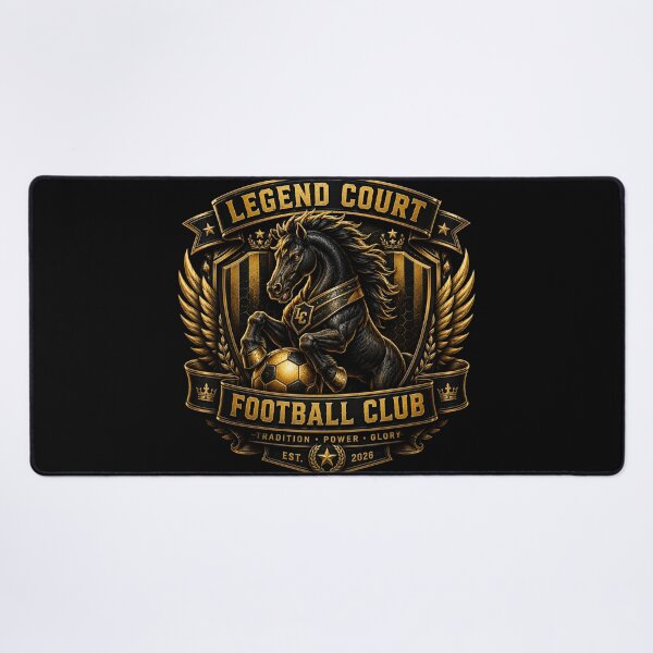 Item preview, Legend Court Football Club Golden Horse Crest T-Shirt designed and sold by LegendCourt.