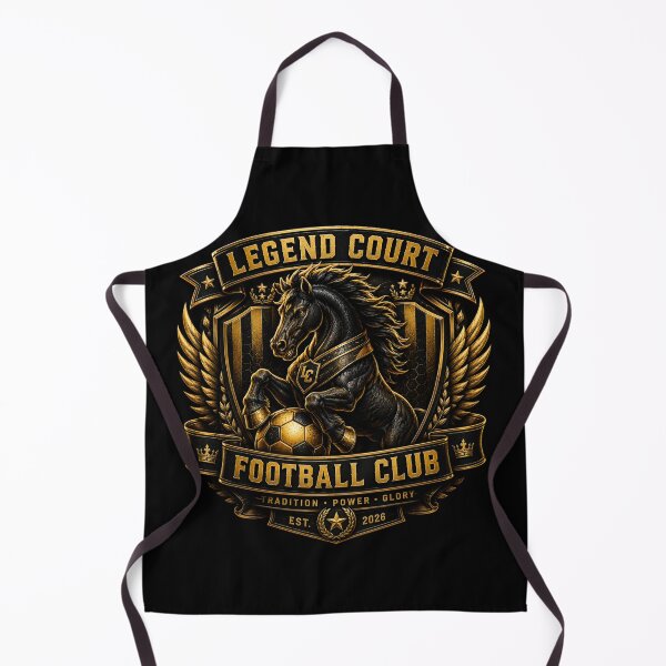 Item preview, Legend Court Football Club Golden Horse Crest T-Shirt designed and sold by LegendCourt.