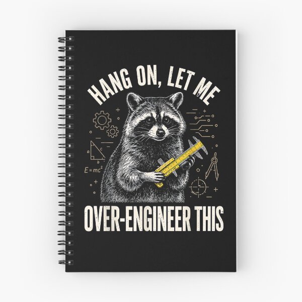 Item preview, Hang On Let Me Over Engineer This Funny Raccoon Tech designed and sold by Rahamkshop.