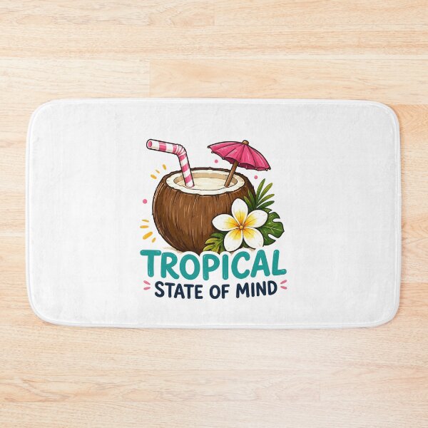 Item preview, Tropical State of Mind Coconut | Beach Vacation Design | Summer Paradise Aesthetic designed and sold by RidaSalArt.