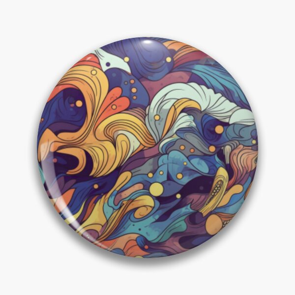 Item preview, Abstract Art - Colorful Waves designed and sold by ScribbleLoft.