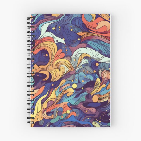 Item preview, Abstract Art - Colorful Waves designed and sold by ScribbleLoft.