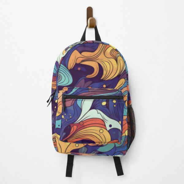 Item preview, Abstract Art - Colorful Waves designed and sold by ScribbleLoft.