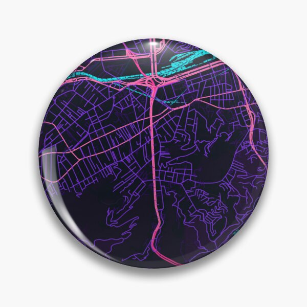 Item preview, Rio De Janeiro Neon Street Map Poster, Purple Blue City Map Wall Art designed and sold by LASTIQUE-dd.