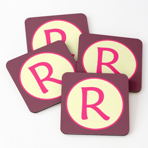 Item preview, Pink Alphabet Letter R Circle designed and sold by Jeallan Designs.