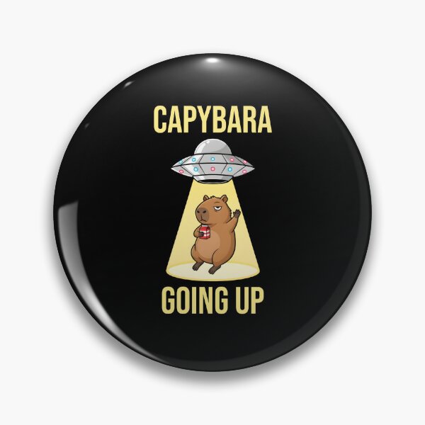 Item preview, Capybara Going Up Chillest Alien Flying Saucers designed and sold by at85productions.