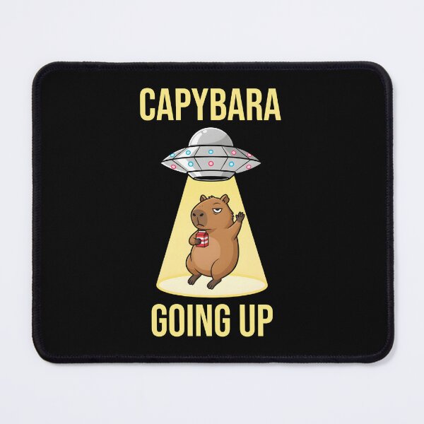 Item preview, Capybara Going Up Chillest Alien Flying Saucers designed and sold by at85productions.