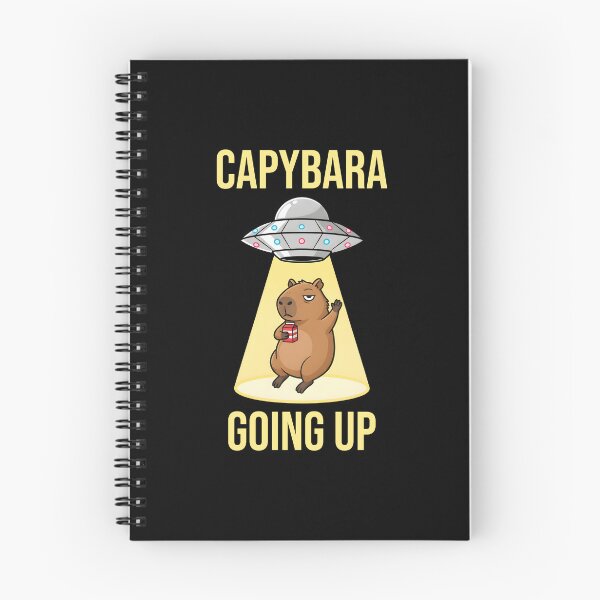 Item preview, Capybara Going Up Chillest Alien Flying Saucers designed and sold by at85productions.