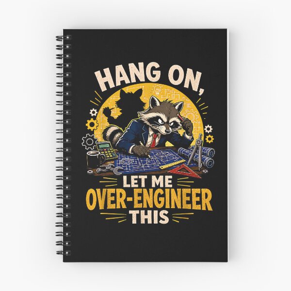 Item preview, Hang On Let Me Over Engineer This Funny Raccoon Tech designed and sold by Rahamkshop.