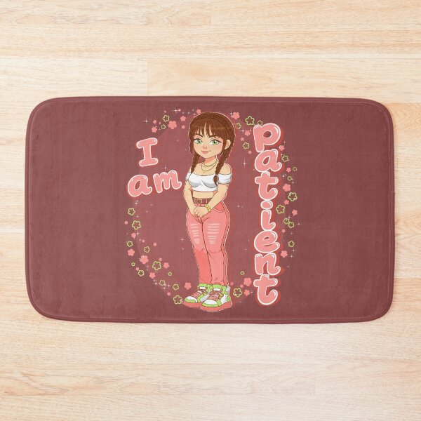 Item preview, “I Am Patient – Cute Soft Girl Aesthetic Cartoon Illustration” designed and sold by IMYNO.