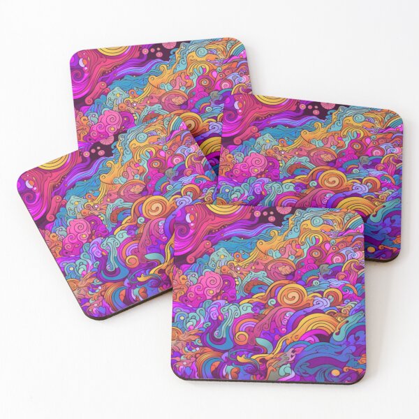Item preview, Neon Retro Waves designed and sold by ScribbleLoft.