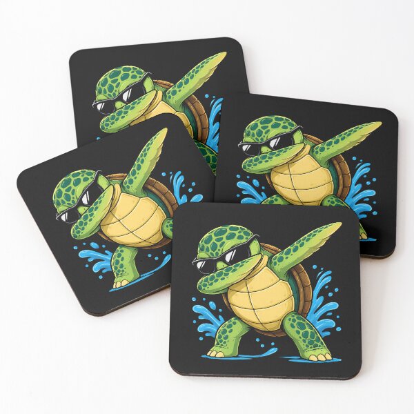 Item preview, Dabbing Sea Turtle Cartoon - Funny Ocean Animal designed and sold by Moizento.