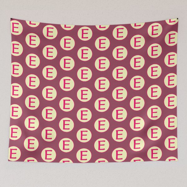 Item preview, Pink Alphabet Letter E Circle designed and sold by Jeallan Designs.