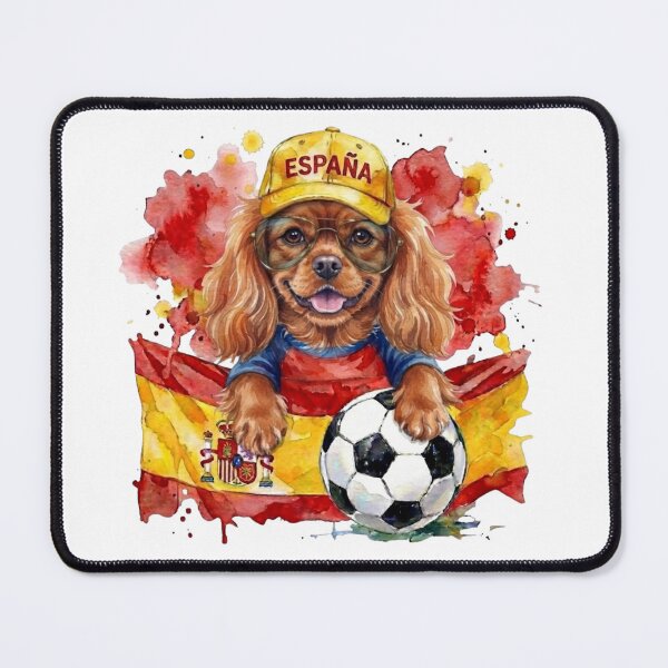 Item preview, Cavalier King Charles spaniel ruby World Cup Spain Suppawter designed and sold by The Suppawters.