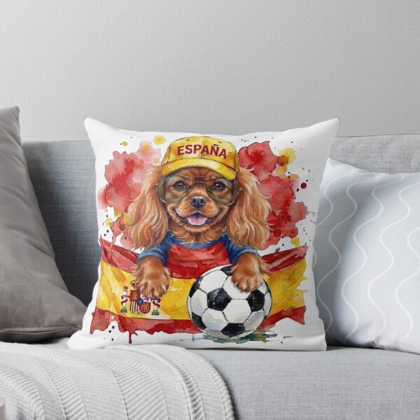 Item preview, Cavalier King Charles spaniel ruby World Cup Spain Suppawter designed and sold by The Suppawters.